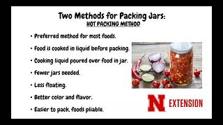 Basics of Home Food Preservation