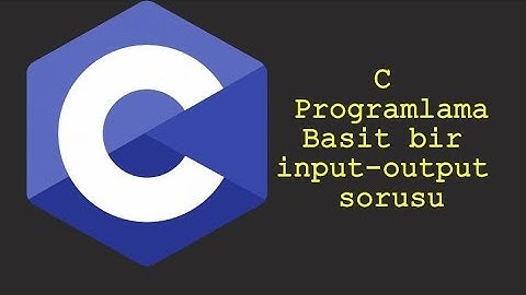C Programlama - Örnek Bir Soru