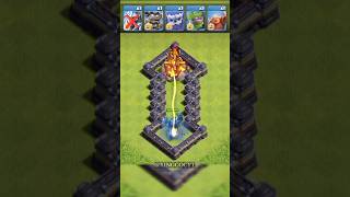 WHO CAN DESTROY THE MAX CAPITAL PEAK INFERNO TOWER 💥🤯? #shorts #coc #clashofclans