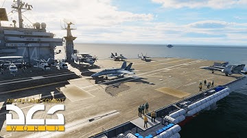 First Case I Carrier Landing in a F/A-18C Hornet | DCS World