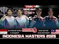 Indonesia Masters 2026 Badminton Final: INA vs MAS 🇮🇩🇲🇾