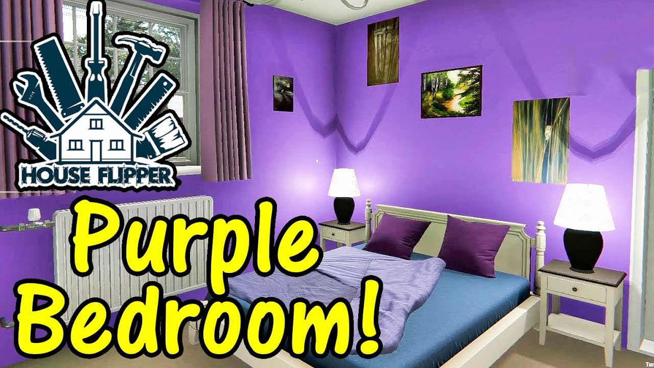 Let's Play House Flipper 27 Perfect Purple Bedroom! YouTube