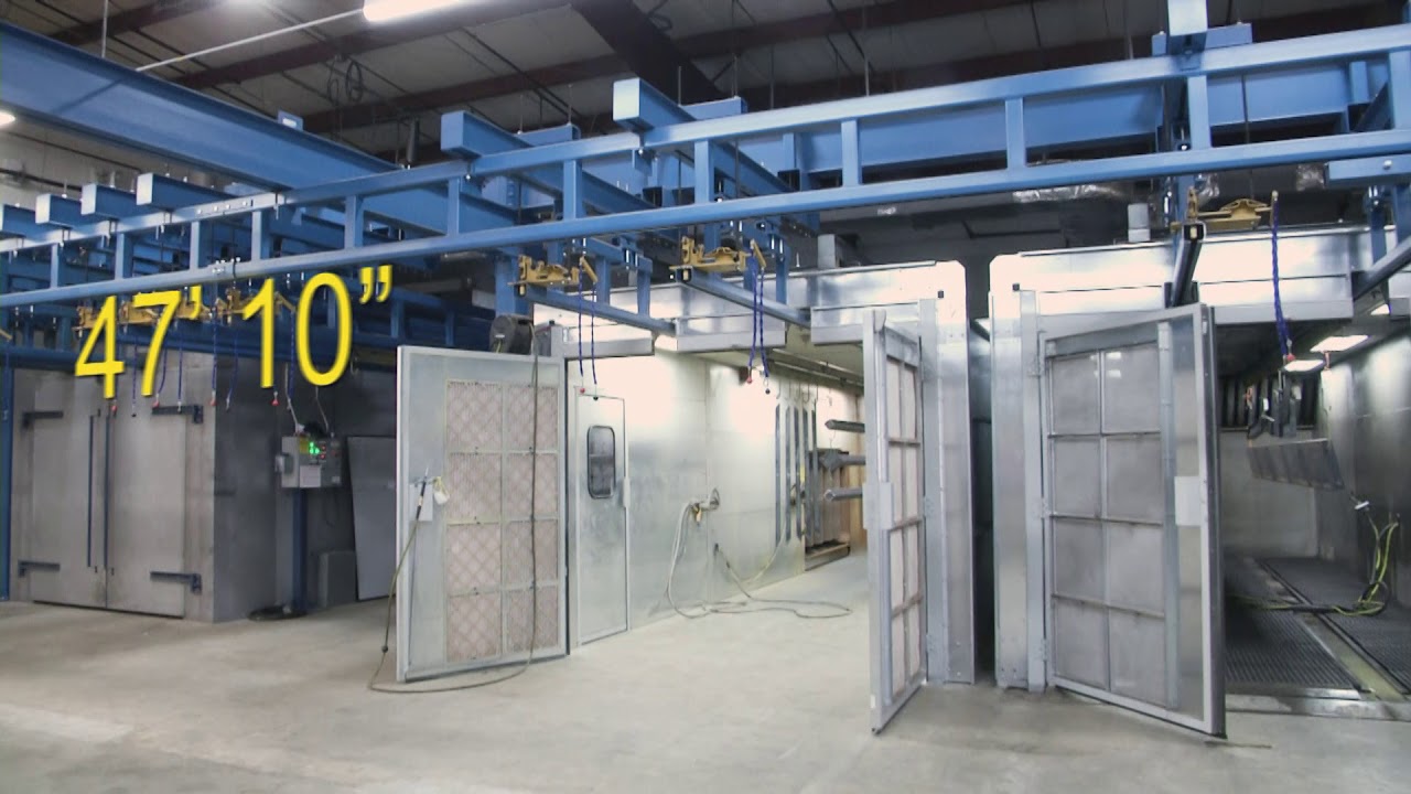 Gorbel Work Station Cranes & Interlocks Improving Workflow For A Powder Coating Department