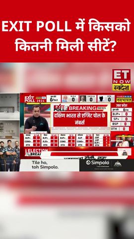 Exit Poll में किसको कितनी सीटें? #swadesh #shorts #bjp #congress #loksabhaelection2024 #exitpoll