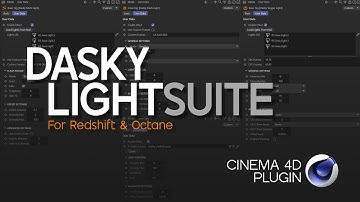 New Cinema 4D Lighting Plugin: Dasky Light Suite (Redshift & Octane) | Full Tutorial