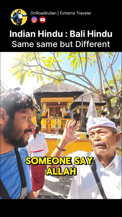 This Muslim Country island is 90% Hindu #hindu #facts #indonesia #shorts