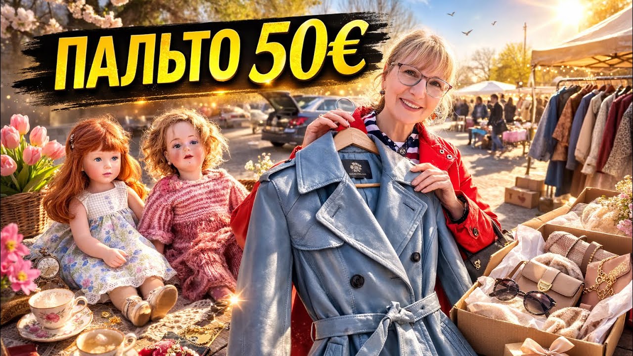 ТЁПЛЫЙ ДЕНЬ, РАСПАКОВКИ И КОЖАНОЕ ПАЛЬТО ЗА 50€