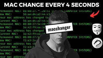 😎Automatically Change Mac Address every 4 Seconds | Kali Linux 2025 #kalilinux #ethicalhacking
