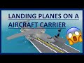 Landing a C-17 and More on an Aircraft Carrier  ft. Diamond Wolf (Roblox Plane Crazy)