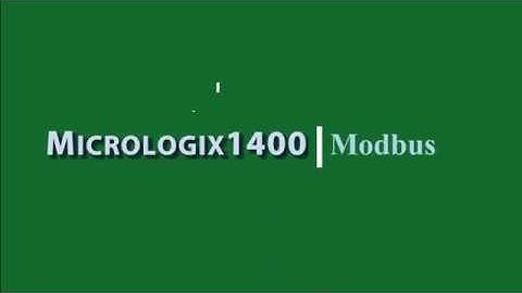 Micrologix1400 Modbus RTU Slave/TCP Testing And Cable Setup