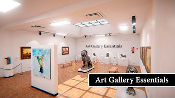 Art Gallery Essentials Assets 3D for Unity