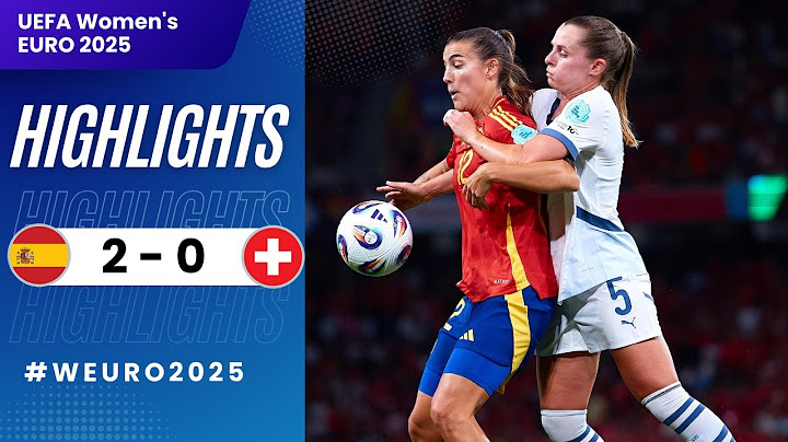Spanien - Schweiz | 2-0 | Highlights | UEFA Women's EURO 2025 | Spanien Schweiz