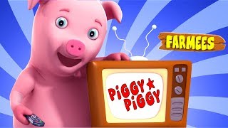 piggy piggy yes papa nursery rhymes kindergarten video toddlers song for kids by farmees