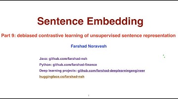 Part 9: debiased contrastive learning of unsupervised sentence representation