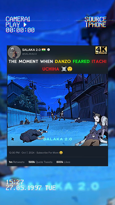 The Moment When Danzo Feared Itachi Uchiha ☠️😲 #shorts