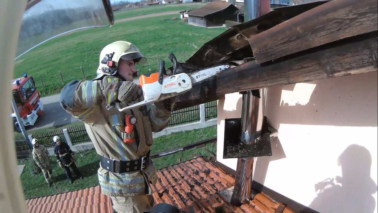 Požar dimnjaka (4) - Vatrogasci Prijedor, 04.03.2024.