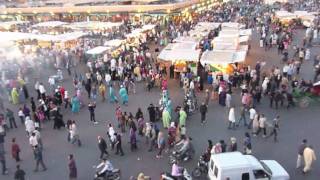 Maroc - Marrakech - La place Djema El Fna .mov