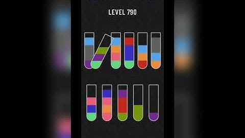Water sort puzzle level 790