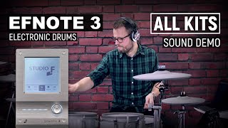 EFNOTE 3 electronic drumkit playing all kits sound demo screenshot 3