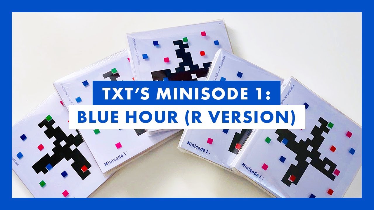 Unboxing 5 Copies of TXT's Minisode 1: Blue Hour (R Version) To Try and ...
