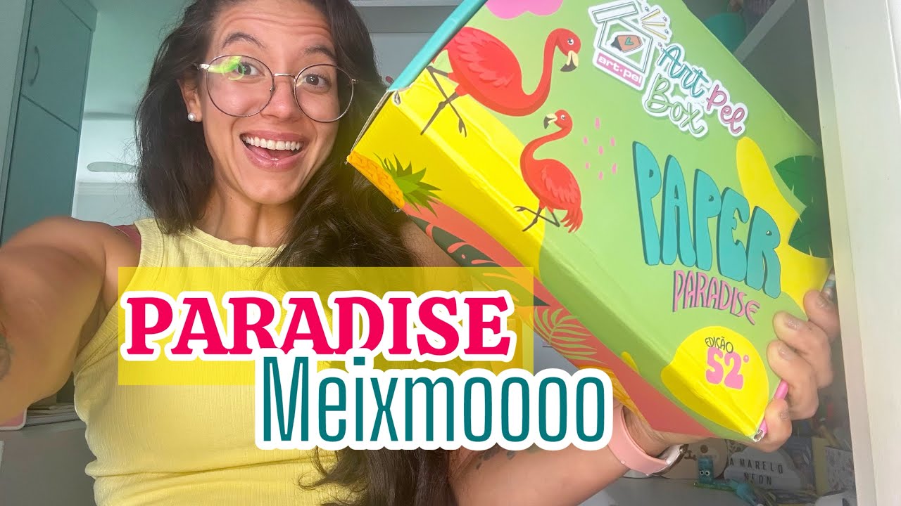 Unboxing Artpelbox Premium Paradise verão Fevereiro 2026 - clube de assinatura papelaria Artpel 