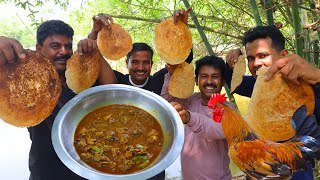 Country chicken curry with Bengali village special Gola Rooti recipe | Village Cooking Vlog