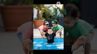 Baby Falls In Water While Playing