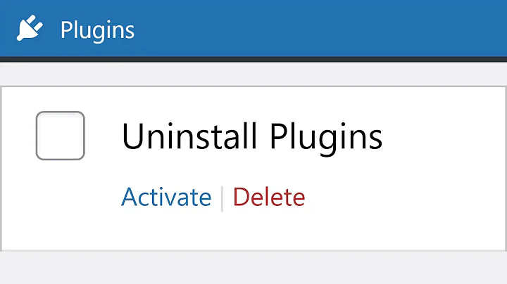How to Uninstall WordPress Plugins Cleanly