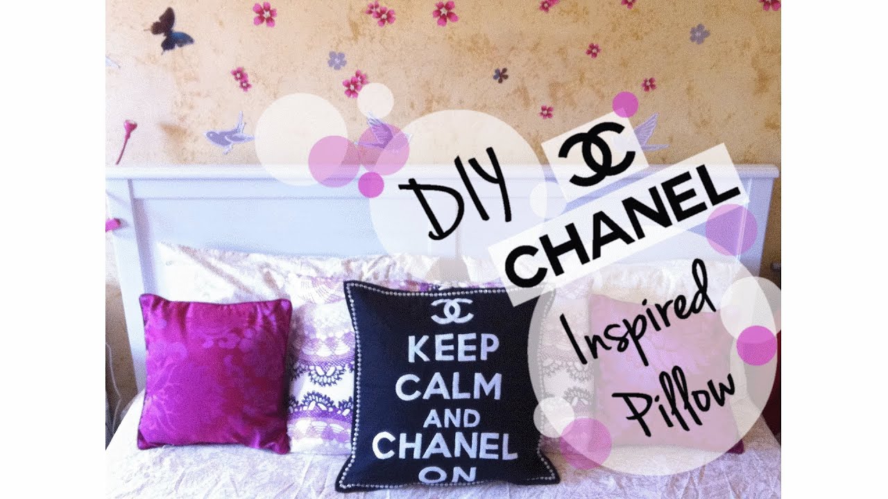 ♡ Home Decor Tutorial : How to make a DIY Chanel Inspired Pillow