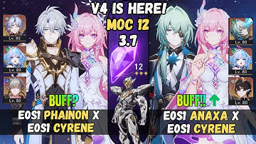 V4 IS HERE! | E0S1 Phainon x E0S1 Cyrene & E0S1 Anaxa x E0S1 Cyrene | MOC | HSR 3.7