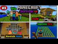 Trio Survival Ep.1 – Found a Village, Built a Mountain House & Sugarcane Farm in Minecraft PE