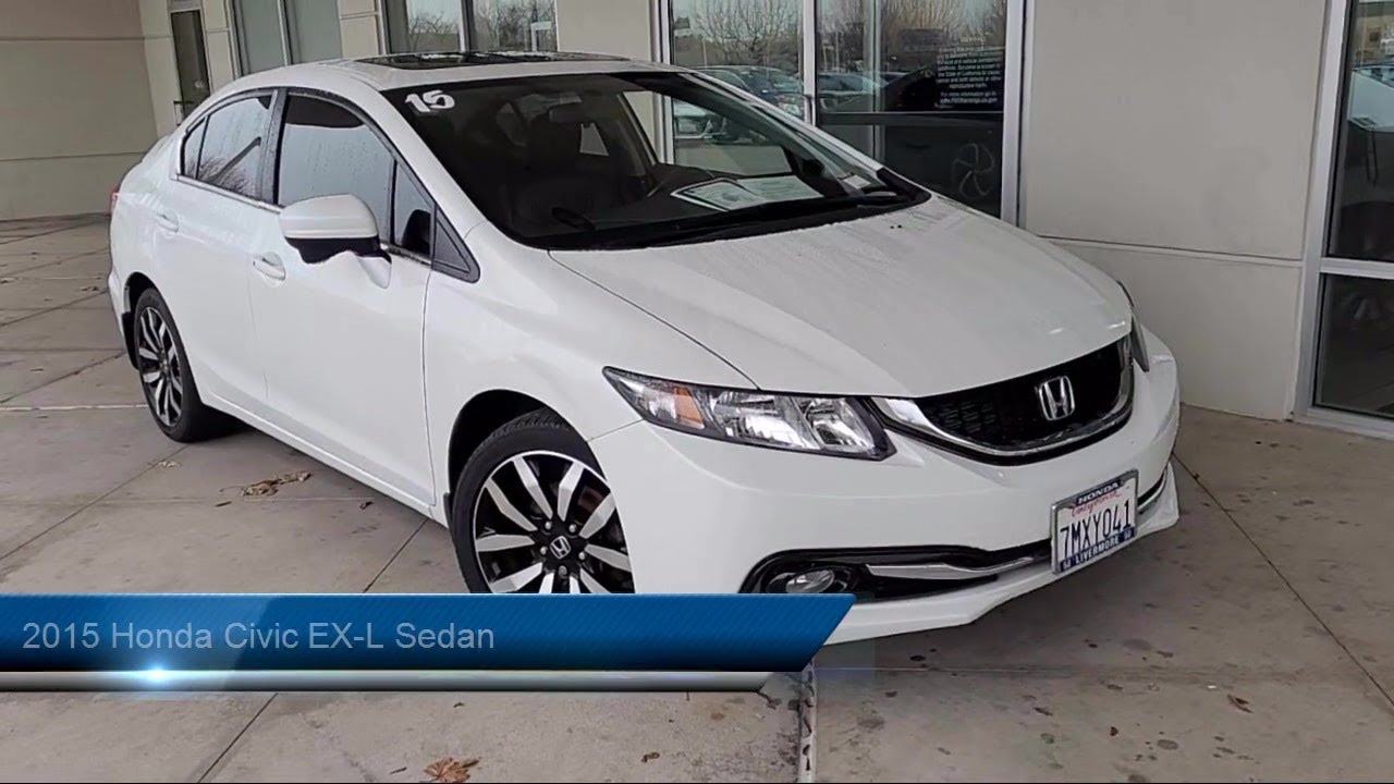 2015 Honda Civic EXL Sedan Livermore Pleasanton Dublin Tracy Fremont