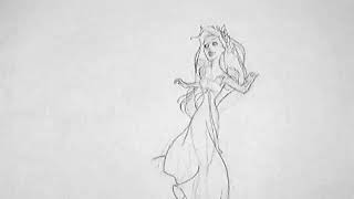 Enchanted Pencil Test - Giselle Running