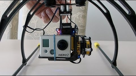 2-Axis Gopro Brushless Gimbal for Quadcopter - Initial Testing (GoodLuckSell)