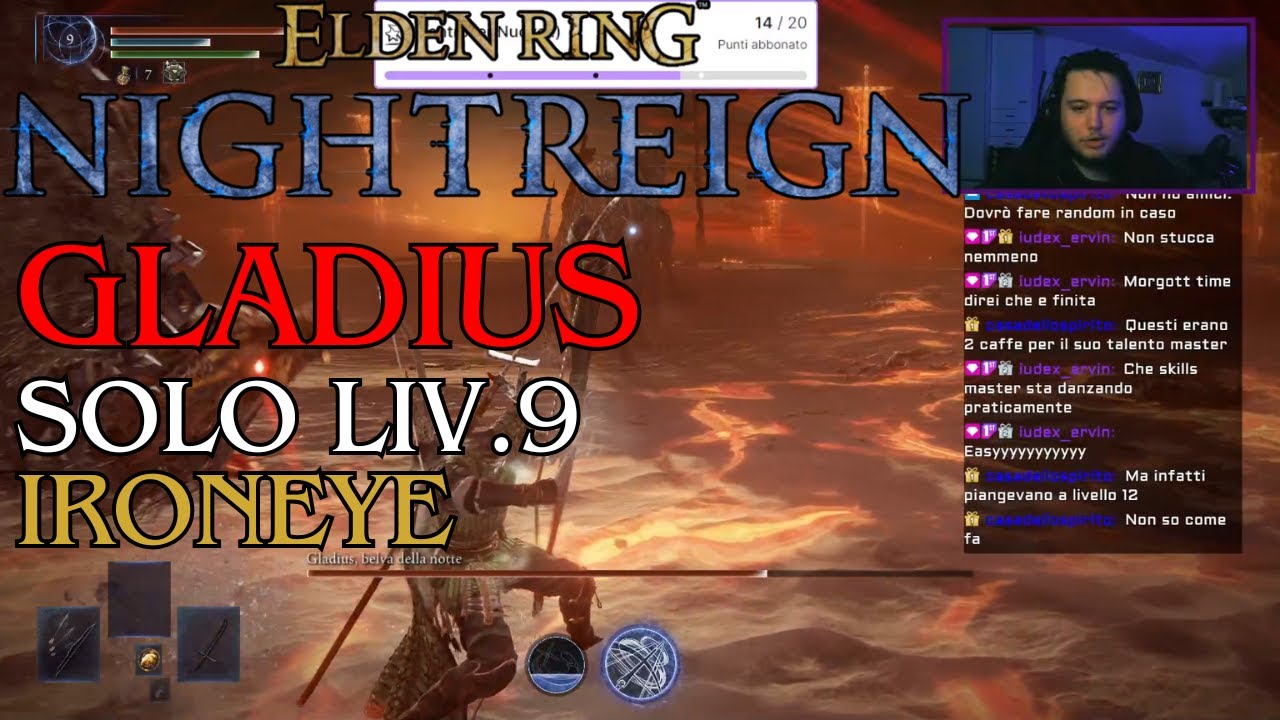 Gladius (Tricefalo) SOLO Liv.9 IronEye | Elden Ring Nightreign 