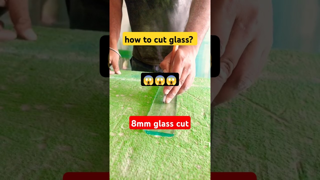 Glass cutting satisfying video | how to cut glass? | shisha cutting | glass cutting asmr 