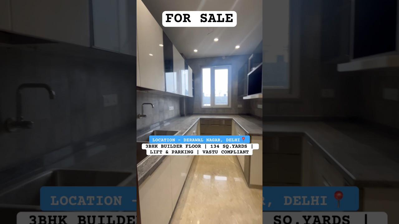 3Bhk Builder Floor For Sale 134 Sq.Yards In Derawal Nagar delhi FOR