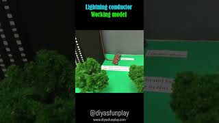 lightning conductor working model - #shorts  #scienceproject #diyasfunplay #diy
