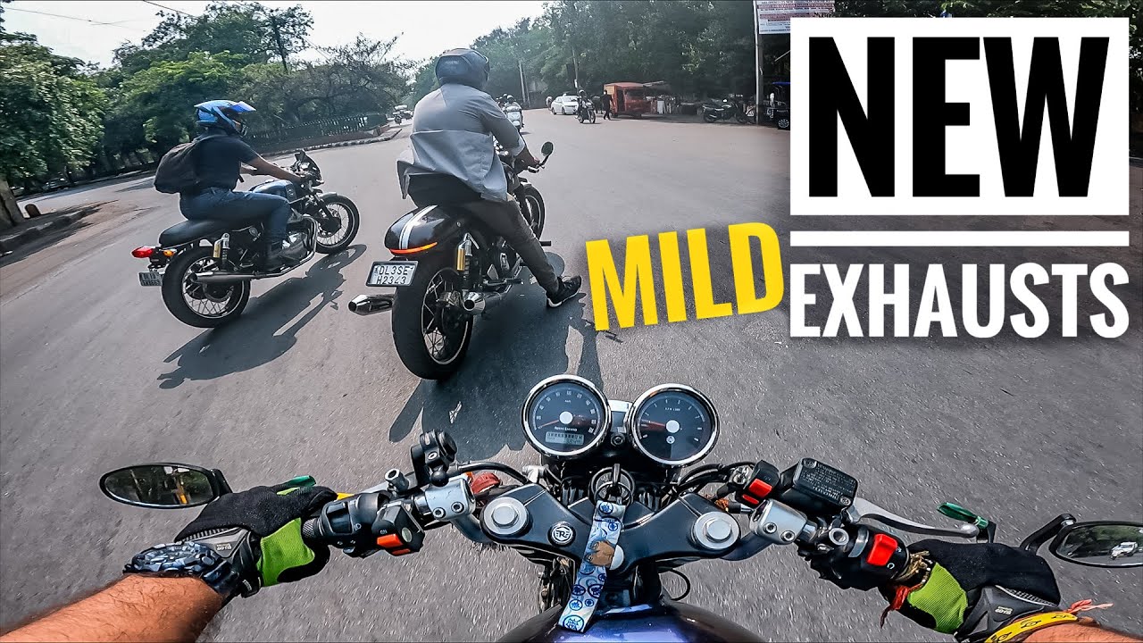 New Mild Exhausts for my Continental GT 650😍 || soothing to ears 👂