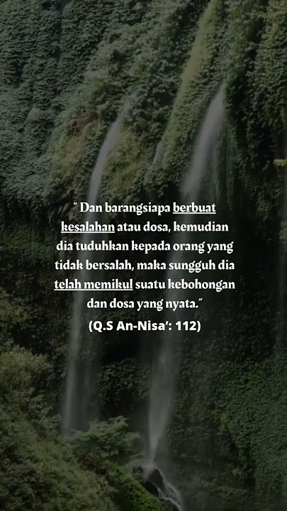 jangan sekali-sekali memfitnah orang karena itu merupakan dosa yang besar#kata islami