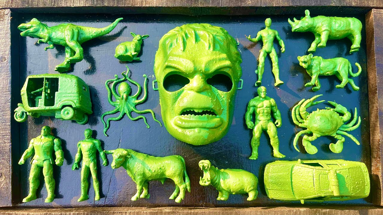 ASMR Cleaning Toys From Muddy to Shiny! ✨ Total Toy Transformation ASMR Car Hulk Tempo Iron Man