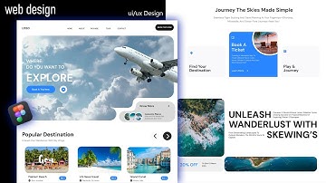 Figma Tutorial: Trip & Travel Website Design | UI/UX Website in Figma #grptrend