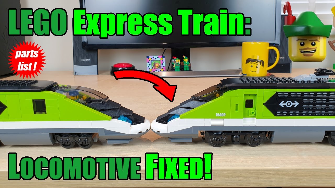 LEGO Express Passenger Train - Locomotive Fixed! MOC 60337 🚄🚃🚃🏹 