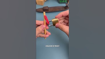 A classic rope puzzle! Can you find another way to remove the lock from the rope?#puzzle#iq#iqtest