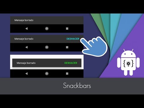 Android Studio - Snackbar - MATERIAL DESIGN
