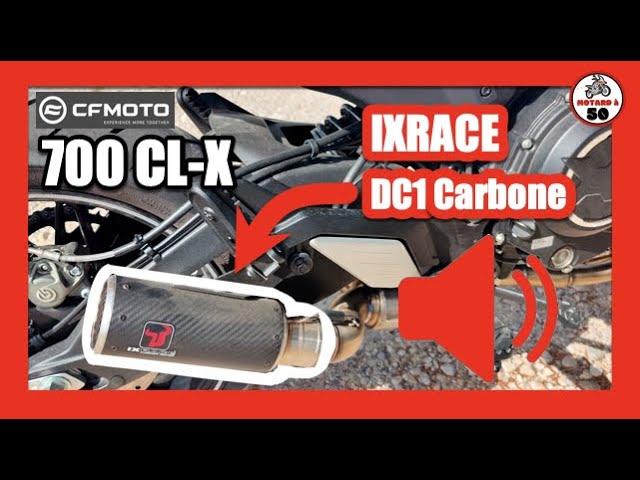 pot d'Echappement IXRACE avec double silencieux IXRACE DC1 look moto GP  YAMAHA MT-125 chez echap'moto