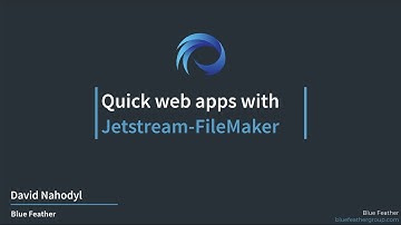 FileMaker web apps in minutes with Jetstream FileMaker