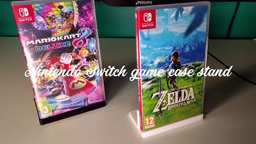 3D printed Nintendo Switch game case stand - 3D printing, Fusion 360 -