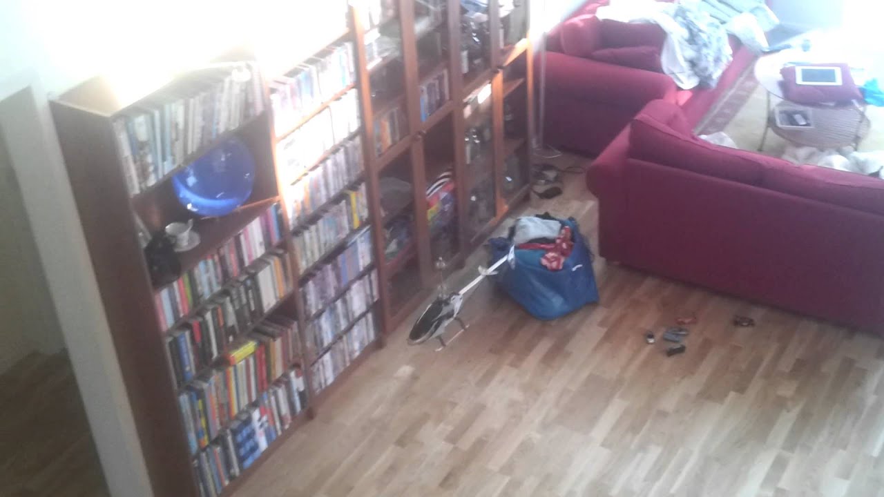 Helikopterflygning inomhus piggar alltid upp