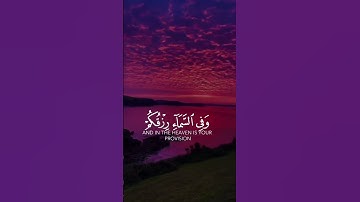 سورة الذاريات وَفِي السَّمَاءِ رِزْقُكُمْ وَمَا تُوعَدُونَ (22) فَوَرَبِّ السَّمَاءِ وَالْأَرْضِ...